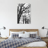 Europa, Frankrijk, Parijs. Winterbomen, Marco Canvas Afdruk (Insitu (Slaapkamer))