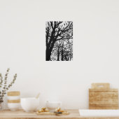 Europa, Frankrijk, Parijs. Winterbomen, Marco Poster (Keuken)