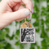 Europa, Frankrijk, Parijs. Winterbomen, Marco Sleutelhanger (Hand)