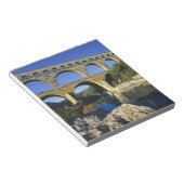 Europa, Frankrijk, Pont du Gard. Pont du Gard Notitieblok (Schuin)