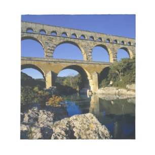 Europa, Frankrijk, Pont du Gard. Pont du Gard Notitieblok