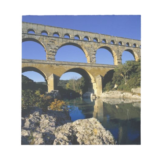 Europa, Frankrijk, Pont du Gard. Pont du Gard Notitieblok (Voorkant)