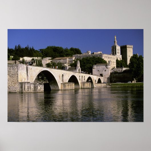 Europa, Frankrijk, Provence, Avignon. Palais des d Poster (Voorkant)