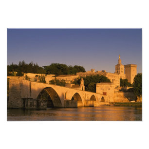 Europa, Frankrijk, Provence, Avignon. Palais des Foto Afdruk