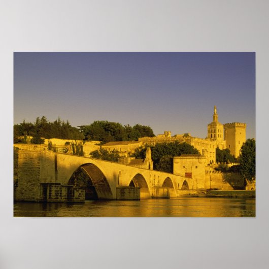 Europa, Frankrijk, Provence, Avignon. Pont St., 2 Poster (Voorkant)