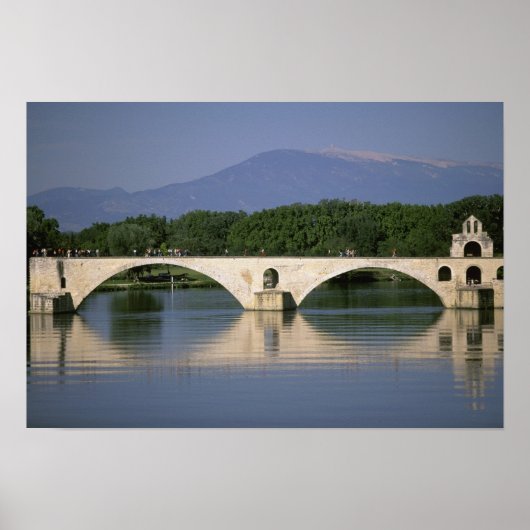 Europa, Frankrijk, Provence, Avignon. Pont St. Poster (Voorkant)