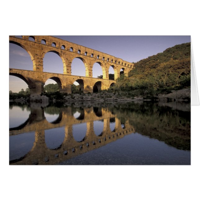 Europa, Frankrijk, Provence, Gard; Pont du Gard (Voorkant Horizontaal)