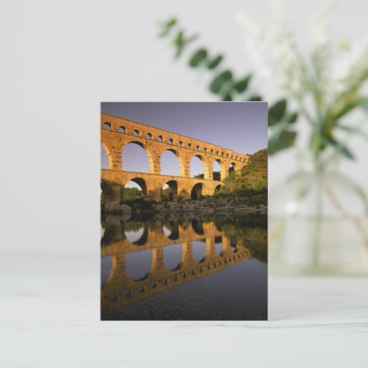 Europa, Frankrijk, Provence, Gard. Pont du Gard Briefkaart (Staand voorkant)