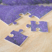 Europa, Frankrijk, Provence, Sault, Lavender field Legpuzzel (Zijkant)