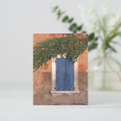 Europa, Frankrijk, Roussillon. Ivy bedekt de muur Briefkaart (Staand voorkant)