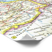 " Europa: Gedetailleerde MAP 1962 ... Poster (Hoek)