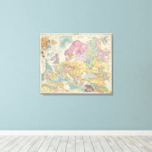 Europa - Geologische kaart van Europa Canvas Afdruk (Insitu (Houten vloer))