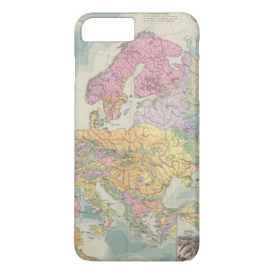 Europa - Geologische kaart van Europa iPhone 8/7 Plus Hoesje