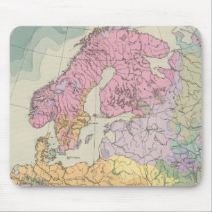 Europa - Geologische kaart van Europa Muismat