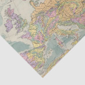 Europa - Geologische kaart van Europa Tissuepapier (Detail)
