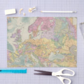 Europa - Geologische kaart van Europa Tissuepapier (Craft)