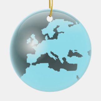 Europa Glass Wereldbol Keramisch Ornament