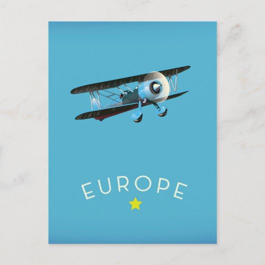 Europa Golden Star Briefkaart (Voorkant)