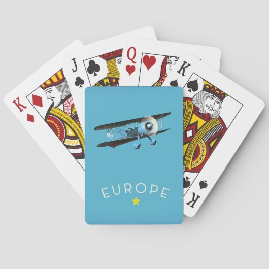 Europa Golden Star Pokerkaarten (Achterkant)
