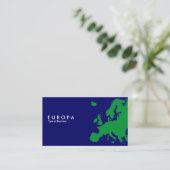 EUROPA Green - Donkerblauw Visitekaartje (Staand voorkant)