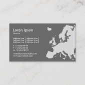 EUROPA Green - Donkerblauw Visitekaartje (Achterkant)