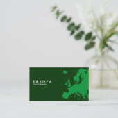 EUROPA Green - Donkergroen Visitekaartje (Staand voorkant)