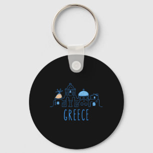 Europa Griekenland Athene Santorini Familie Vakant Sleutelhanger