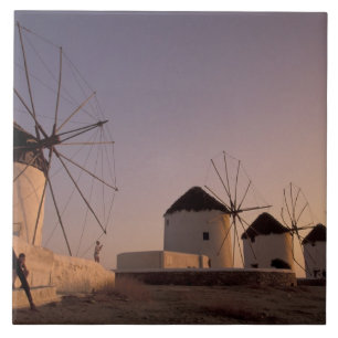 Europa, Griekenland, Cycladen, Mykonos, Tegeltje