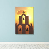 Europa, Griekenland, de Cycladen, Santorini, Canvas Afdruk (Insitu (Houten vloer))