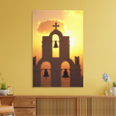 Europa, Griekenland, de Cycladen, Santorini, Canvas Afdruk (Insitu (Woonkamer))