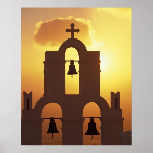 Europa, Griekenland, de Cycladen, Santorini, Poster (Voorkant)