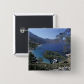 Europa, Griekenland, Karpathos, Dodecanese; Apella Vierkante Button 5,1 Cm (Voorkant /achterkant)