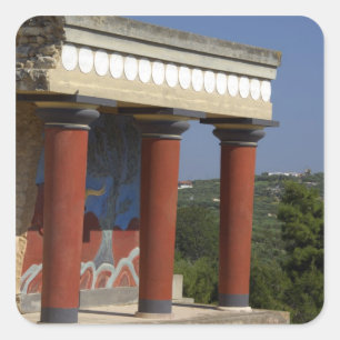 Europa, Griekenland, Kreta (alias Kriti), Heraklio Vierkante Sticker