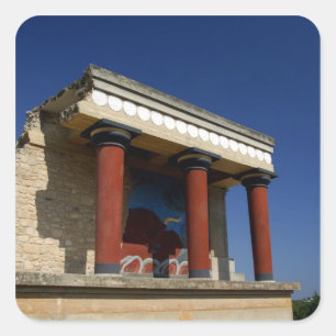 Europa, Griekenland, Kreta (ook bekend als Kriti), Vierkante Sticker