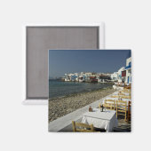 Europa, Griekenland, Mykonos. Uitzichten van de br Magneet (Voorkant / Achterkant)