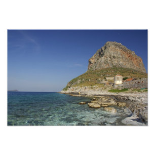 Europa, Griekenland, Peloponnesos, Monemvasia. De Foto Afdruk