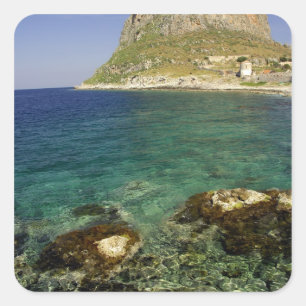 Europa, Griekenland, Peloponnesos, Monemvasia. De Vierkante Sticker