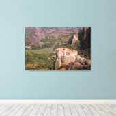 Europa, Griekenland, Thessalië, Meteora, Kastraki. Canvas Afdruk (Insitu (Houten vloer))