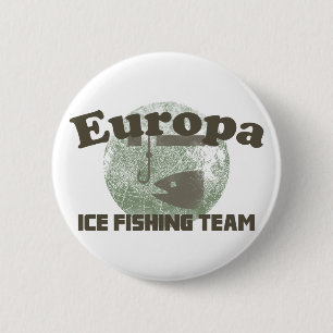 Europa Ice Vissen Team Ronde Button 5,7 Cm