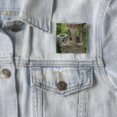 Europa, Ierland, Blarney Castle. DIT AFBEELDING Vierkante Button 5,1 Cm (In situ)