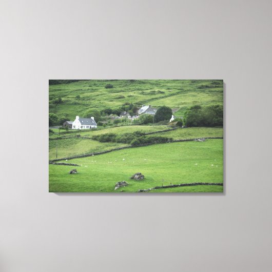Europa, Ierland, County Kerry, Ring of Kerry. Canvas Afdruk (Voorkant)