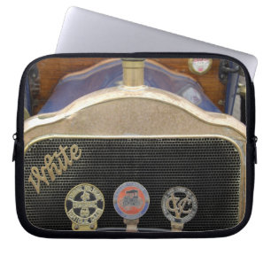 Europa, Ierland, Dublin. Antieke auto, Wit Laptop Sleeve