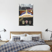 Europa, Ierland, Dublin.  auto, wit 2 Canvas Afdruk (Insitu (Slaapkamer))