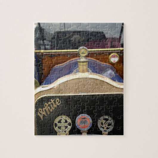 Europa, Ierland, Dublin.  auto, wit 2 Legpuzzel (Verticaal)