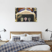 Europa, Ierland, Dublin. Oude auto, Wit Canvas Afdruk (Insitu (Slaapkamer))