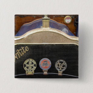 Europa, Ierland, Dublin. Oude auto, Wit Vierkante Button 5,1 Cm