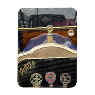 Europa, Ierland, Dublin. Vintage auto, Wit 2 Magneet