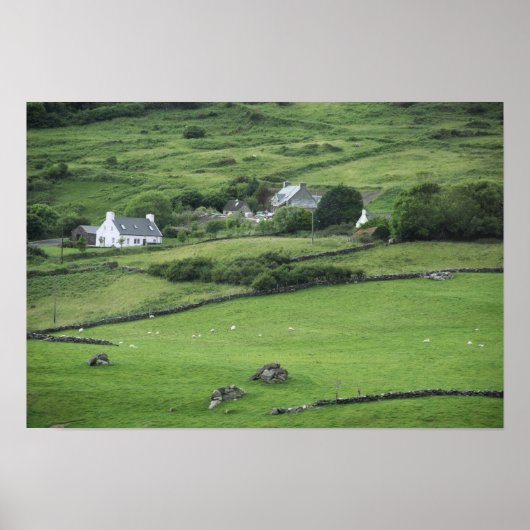 Europa, Ierland, Kerry County, Ring of Kerry. Poster (Voorkant)