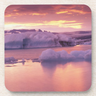 Europa, IJsland, Jokulsarlon lagune Drankjes Onderzetter