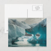 Europa, IJsland, JokUSArlon. Iceberg-formaties Briefkaart (Voorkant / Achterkant)
